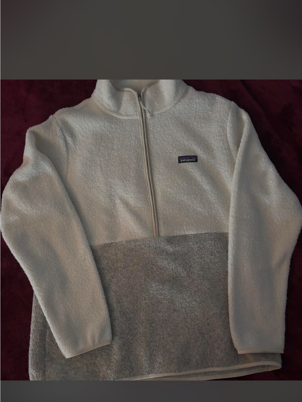 Patagonia reclaimed fleece pullover XL